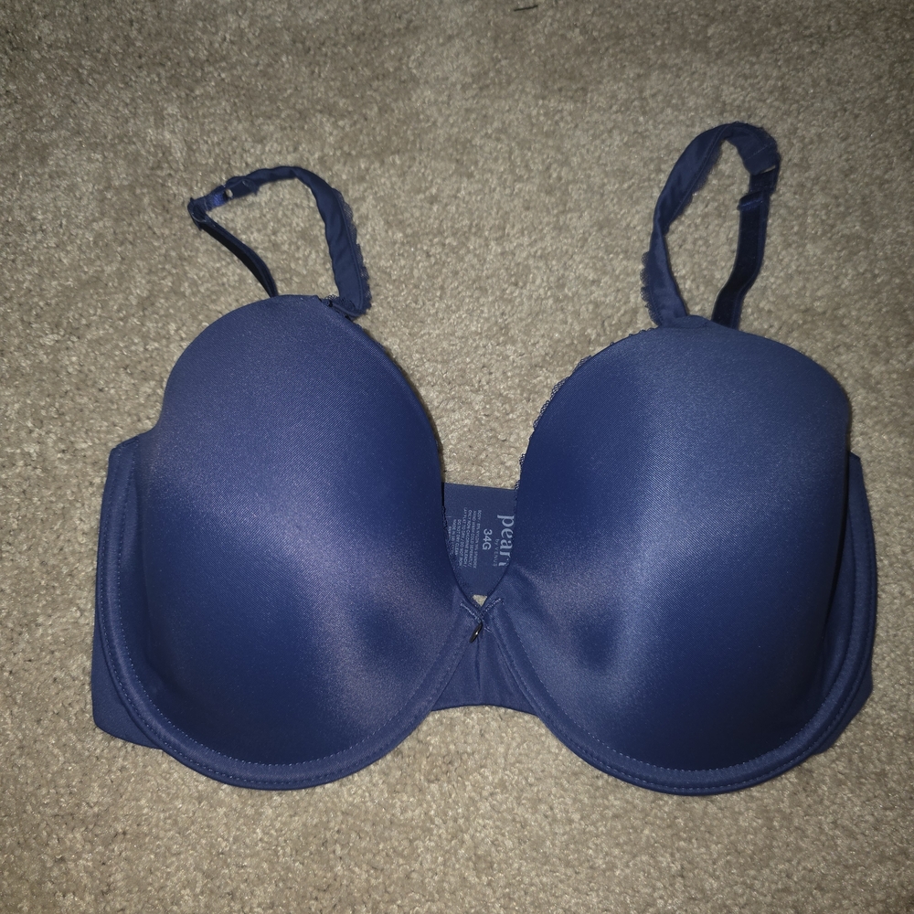 Pearl By Venus Ladies Size 34 G Bra Underwire Feminine Navy Blue
